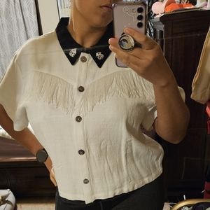 Fashion Brand Company Lucky Fringe Top Sz. 2XL